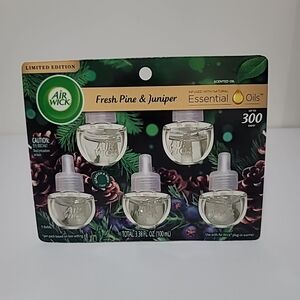 Air Wick Fresh Pine and Juniper Five (5) Refills